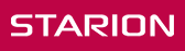 Starion logo Starion logo - Logo Starion na czerwonym tle