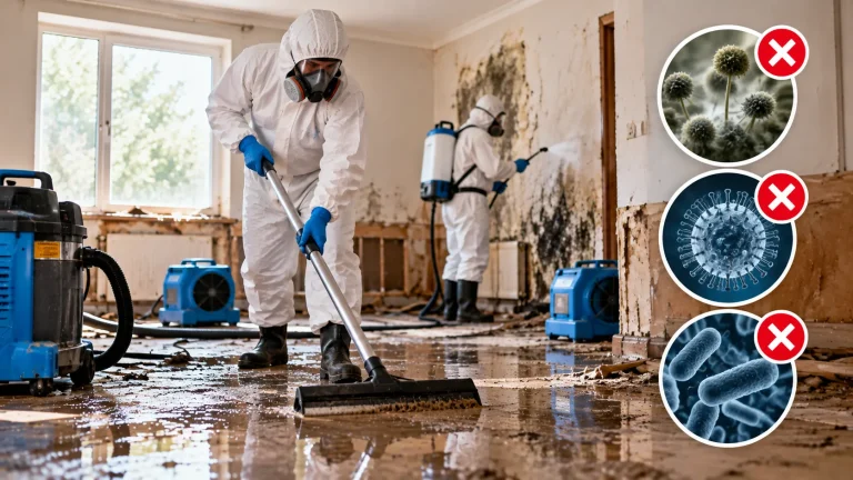 Bezpieczeństwo w mieszkaniu po powodzi – usuwanie grzybów, wirusów, bakterii